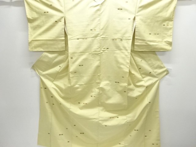 JAPANESE KIMONO / ANTIQUE KIMONO / SILK / TSUMUGI / WOVEN SQUARE